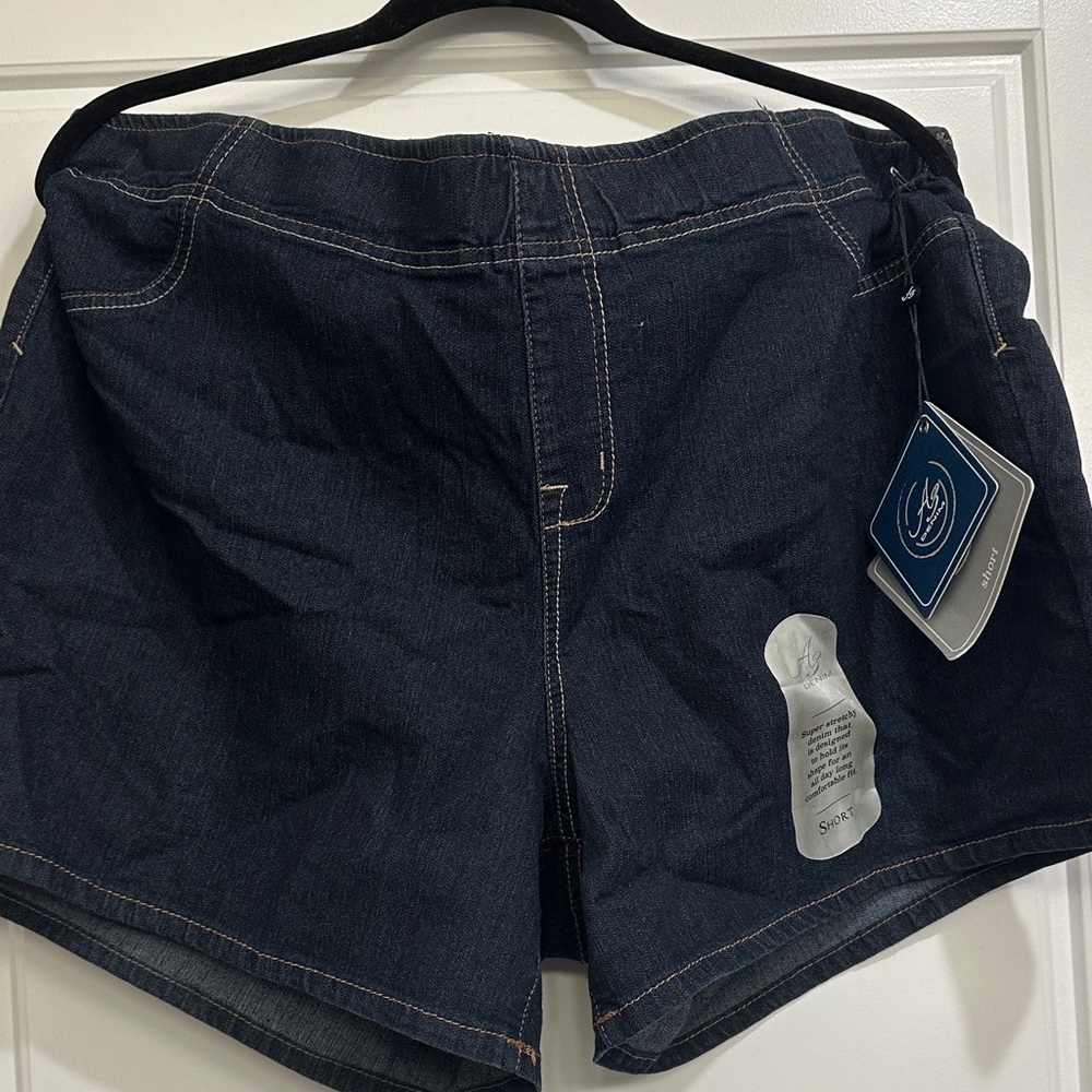 AG Adriano Goldschmied Dark Indigo Jean Shorts